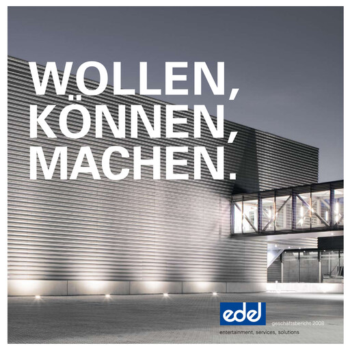 Vorschaubild Edel SE & Co. KGaA Jahresbericht 2008