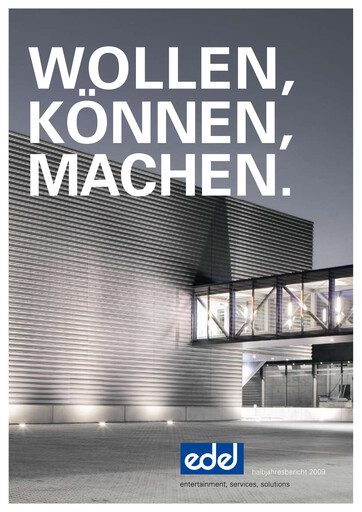 Thumbnail Edel SE & Co. KGaA Half-year Report 2009