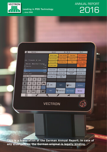 Miniature Vectron Systems Rapport annuel 2016