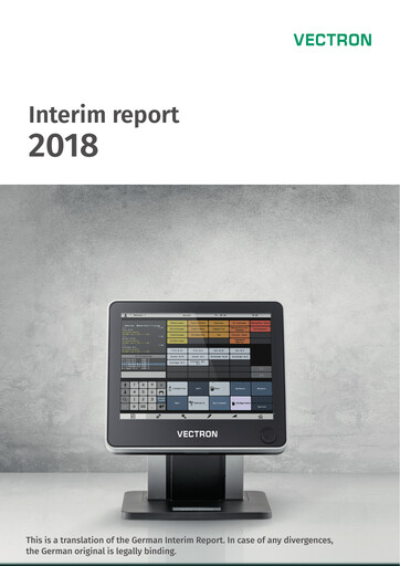 Miniature Vectron Systems Rapport semestriel 2018-h1