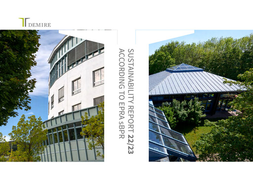 Thumbnail DEMIRE Deutsche Mittelstand Real Estate Sustainability Report 2022-2023