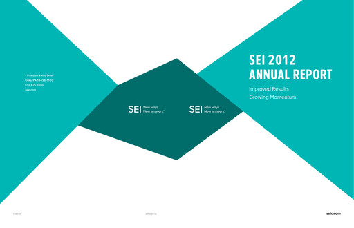 Thumbnail SEI Investments Annual Report 2012