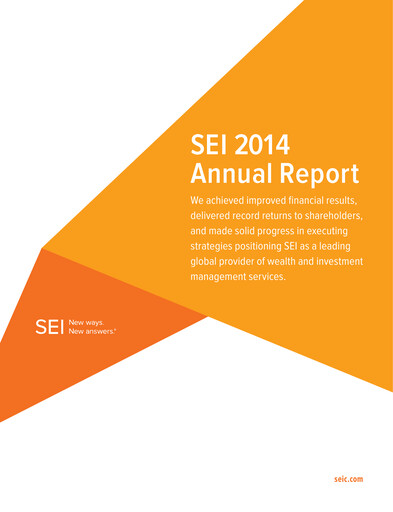 Thumbnail SEI Investments Annual Report 2014