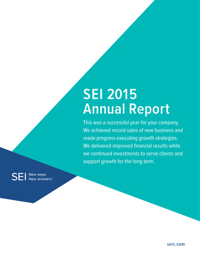 Thumbnail SEI Investments Annual Report 2015