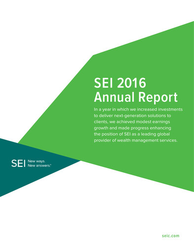 Thumbnail SEI Investments Annual Report 2016