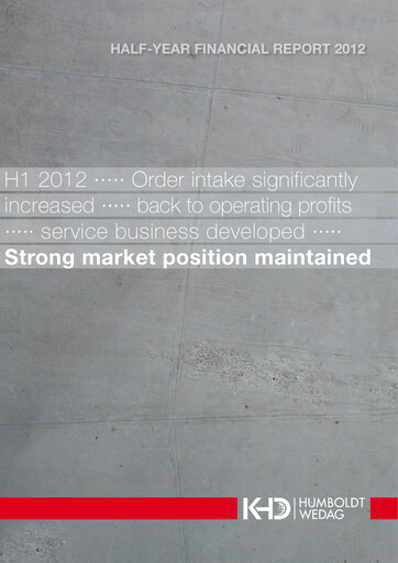 Thumbnail KHD Humboldt Wedag International Half-year Report 2012-h1