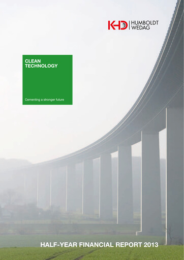 Thumbnail KHD Humboldt Wedag International Half-year Report 2013-h1