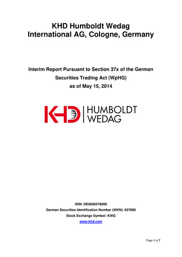 Thumbnail KHD Humboldt Wedag International Quarterly Report 2014-q1