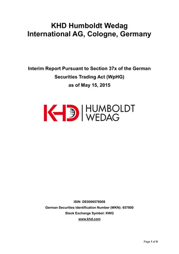 Thumbnail KHD Humboldt Wedag International Quarterly Report 2015-q1