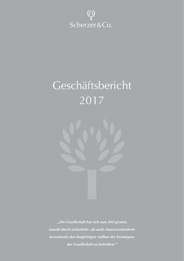 Thumbnail Scherzer & Co. AG Annual Report 2017
