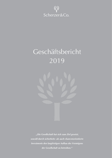 Thumbnail Scherzer & Co. AG Annual Report 2019