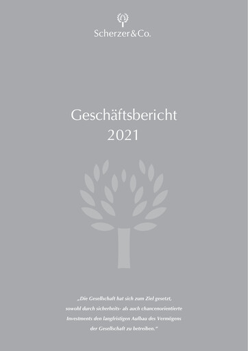 Thumbnail Scherzer & Co. AG Annual Report 2021