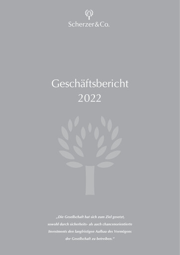 Thumbnail Scherzer & Co. AG Annual Report 2022