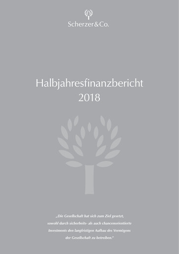 Thumbnail Scherzer & Co. AG Half-year Report 2018-h1