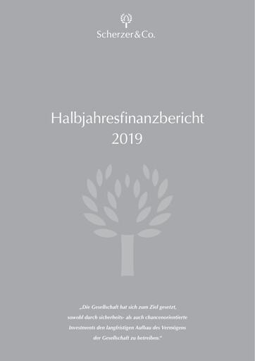 Thumbnail Scherzer & Co. AG Half-year Report 2019-h1