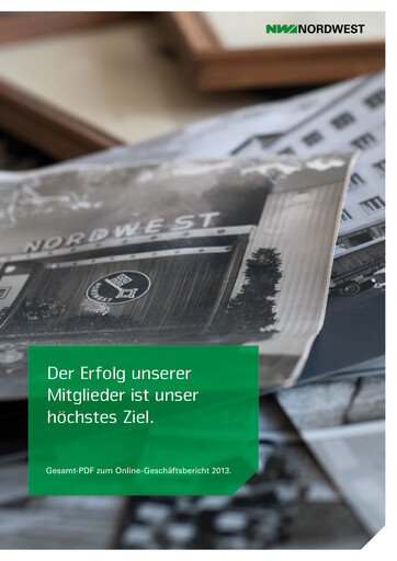 Thumbnail Nordwest Handel Financial Statement 2013