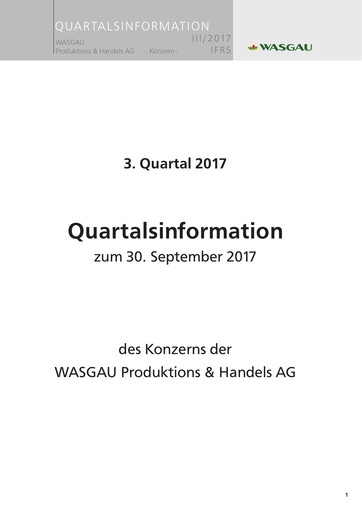 Thumbnail WASGAU Produktions & Handels AG Quarterly Report 2017-q3