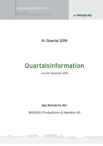 Thumbnail WASGAU Produktions & Handels AG Quarterly Report 2019-q3
