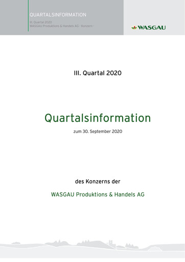 Thumbnail WASGAU Produktions & Handels AG Quarterly Report 2020-q3