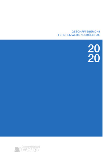 Thumbnail Fernheizwerk Neukölln Annual Report 2020