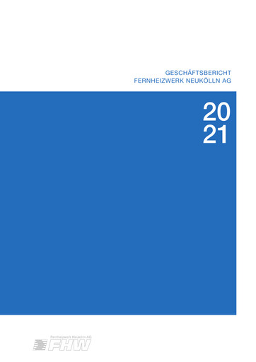 Thumbnail Fernheizwerk Neukölln Annual Report 2021