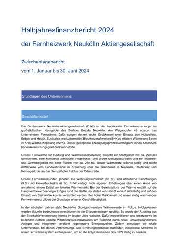 Vorschaubild Fernheizwerk Neukölln Halbjahresbericht 2024-h1
