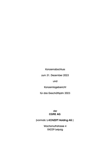 Thumbnail CGRE AG Financial Report 2023