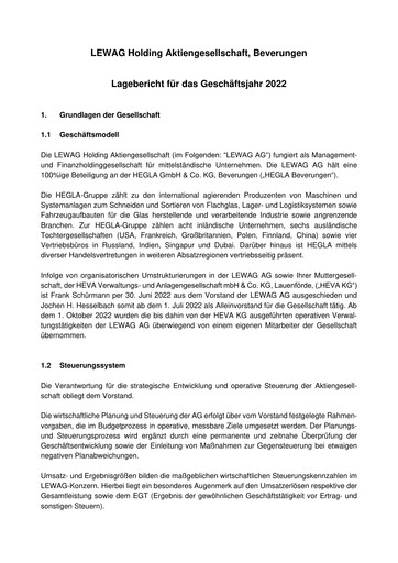 Thumbnail LEWAG Holding Financial Statement 2022
