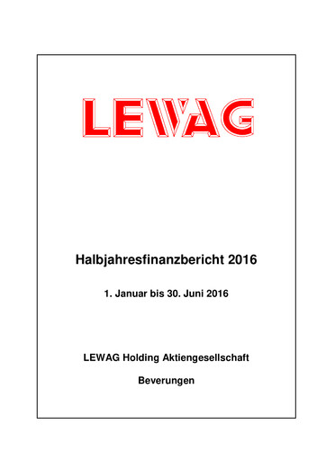 Vorschaubild LEWAG Holding Halbjahresbericht 2016-h1