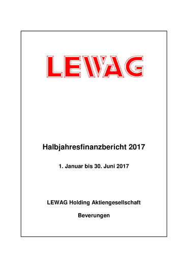 Vorschaubild LEWAG Holding Halbjahresbericht 2017-h1
