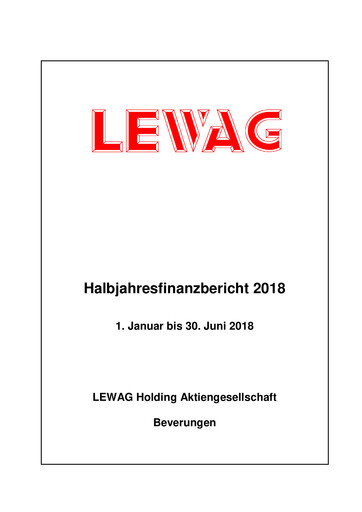 Vorschaubild LEWAG Holding Halbjahresbericht 2018-h1