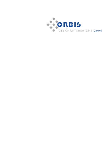 Thumbnail ORBIS AG Annual Report 2006