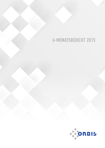 Thumbnail ORBIS AG Half-year Report 2015-h1