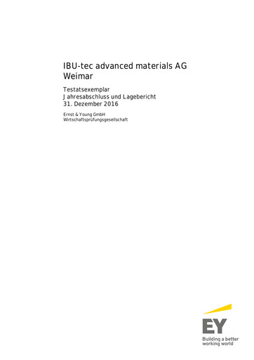 Thumbnail IBU-tec advanced materials AG Financial Statement 2016