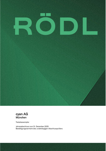 Thumbnail cyan AG Financial Statement 2025