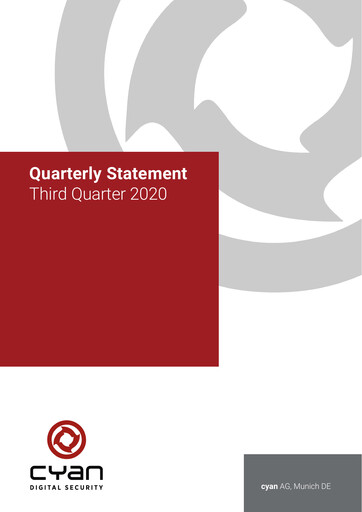 Thumbnail cyan AG Quarterly Report 2020-q3