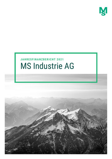 Miniature MS Industrie Rapport financier 2021