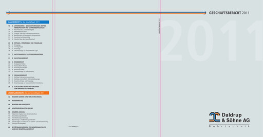Thumbnail Daldrup & Söhne Annual Report 2011