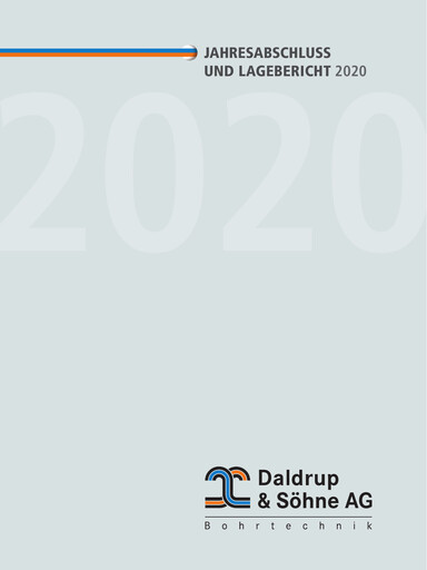 Miniature Daldrup & Söhne Bilan financier 2020