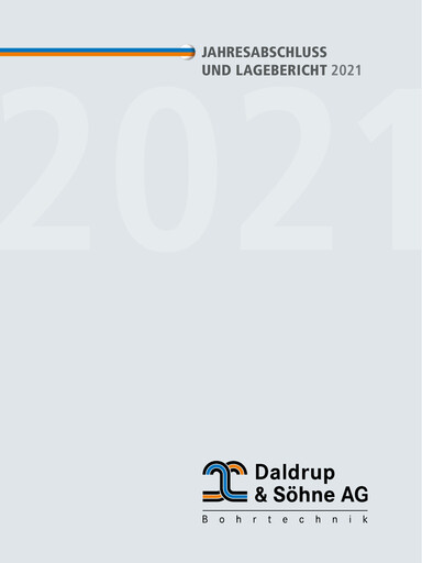 Vorschaubild Daldrup & Söhne Finanzmitteilung 2021