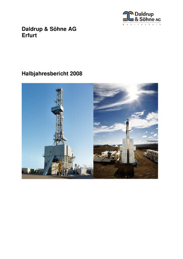 Thumbnail Daldrup & Söhne Half-year Report 2008