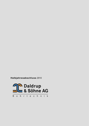 Thumbnail Daldrup & Söhne Half-year Report 2010