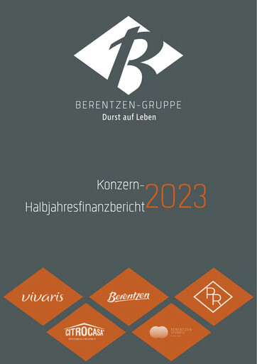 Miniature Berentzen-Gruppe Rapport semestriel 2023-h1