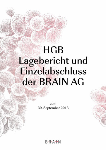 Miniature BRAIN Biotech Bilan financier 2015-2016