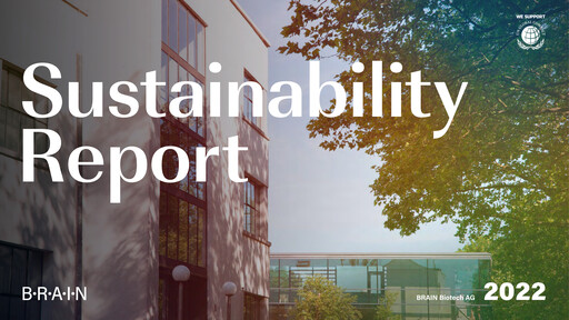 Thumbnail BRAIN Biotech Sustainability Report 2022