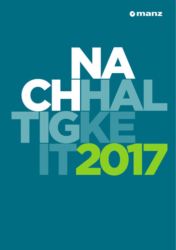 Miniature Manz AG Rapport de durabilité 2017