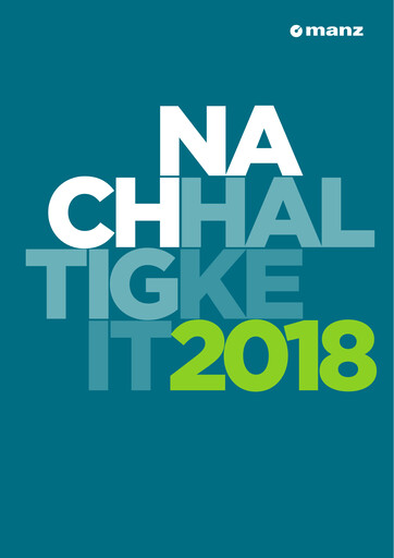 Miniature Manz AG Rapport de durabilité 2018