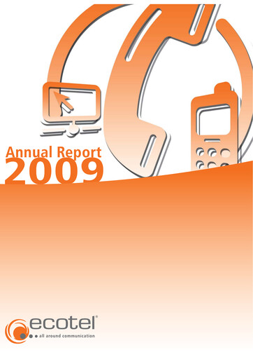 Thumbnail ecotel communication Annual Report 2009
