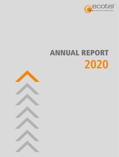 Miniature ecotel communication Rapport annuel 2020