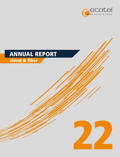 Miniature ecotel communication Rapport annuel 2022